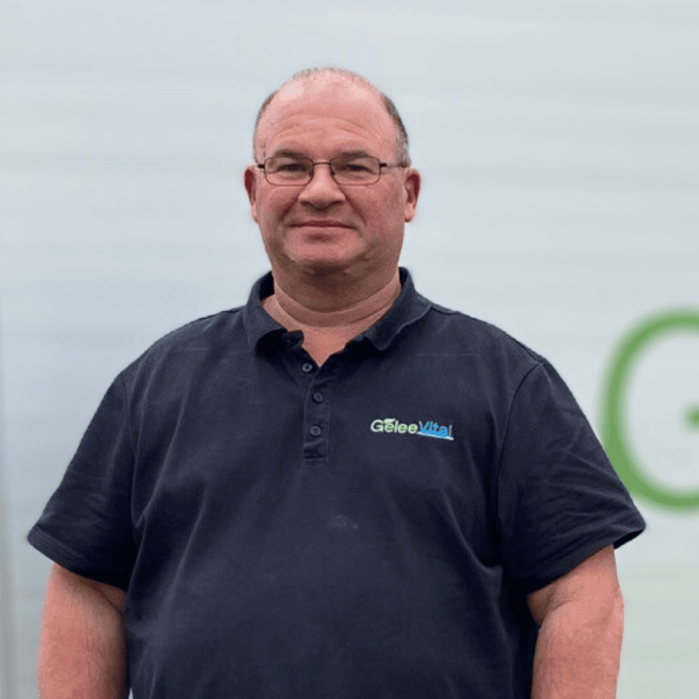 Klaus Ernst ist für den Vertrieb und die Beratung der Bodenhilfsstoffe von GeleeVital in der Landwirtschaft tätig.